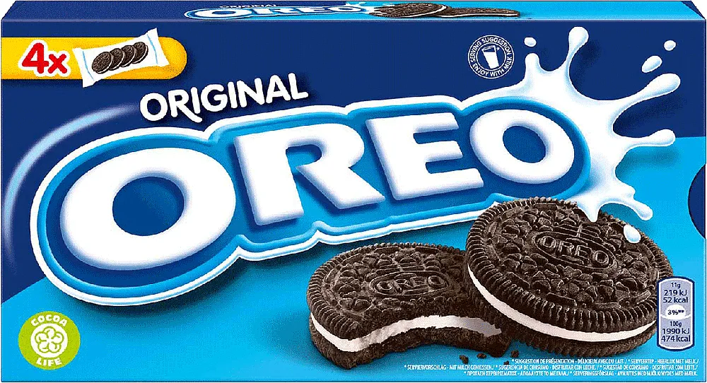 Թխվածքաբլիթ վանիլային միջուկով «Oreo Original» 176գ