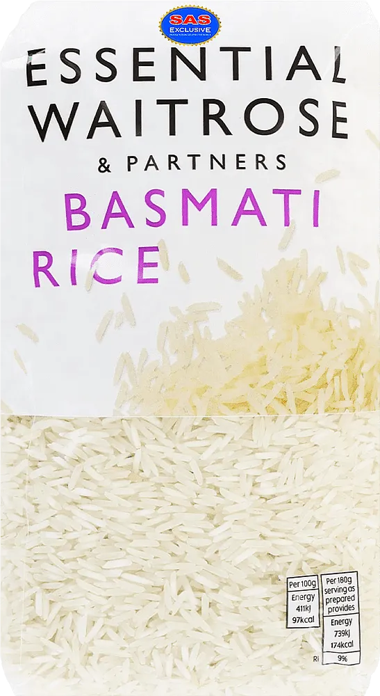 Բրինձ բասմատի «Waitrose & Partners Essential Basmati» 1կգ