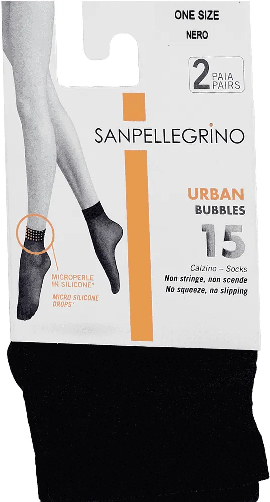 Black socks "Sanpellegrino Nero 15 Den" 2 pair
