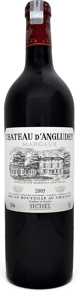 Вино красное "Chateau d'Angludet Margaux" 0.75л 