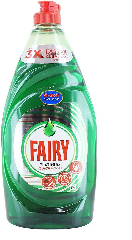 Dishwashing liquid "Fairy Platinum" 820ml
