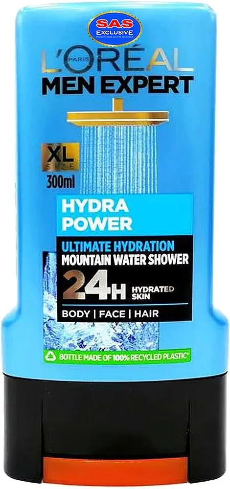 Гель для душа "L"Oreal Men Expert Hydra Power" 300мл