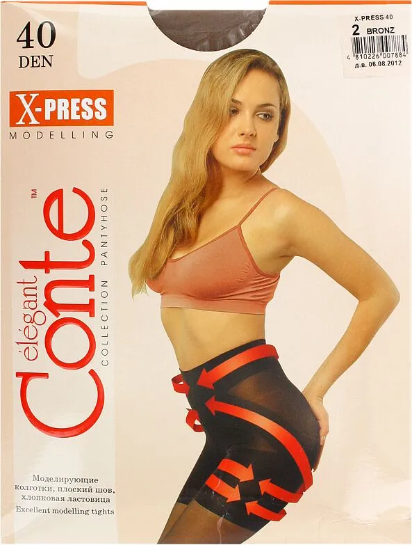 Bronze tights "Conte Elegant X-press 40 Den N2" 