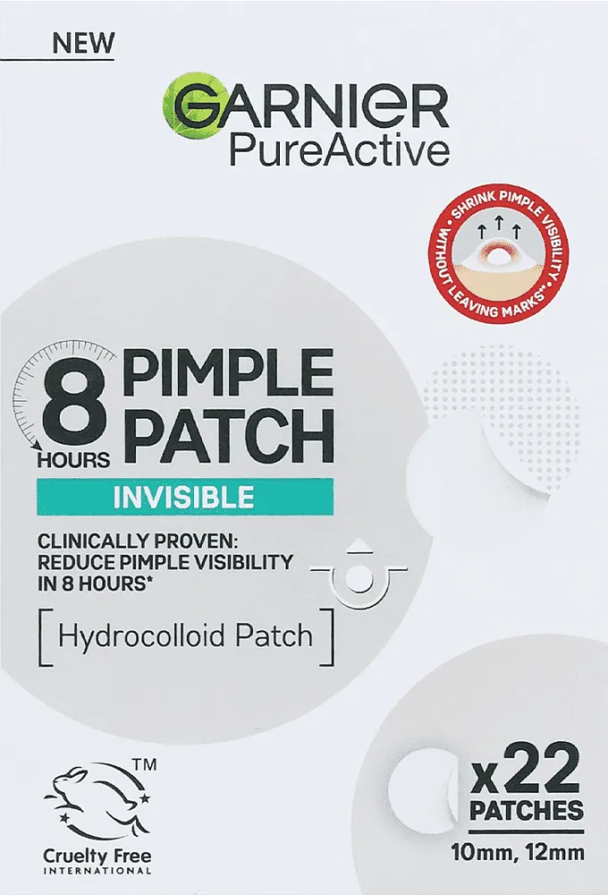 Патчи от прыщей "Garnier Pure Active Invisible" 22 шт