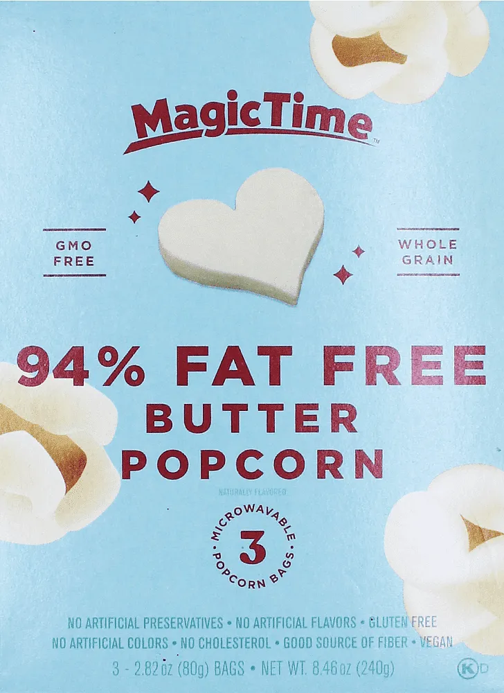 Butter flavored popcorn "Magic Time Fat Free" 240g