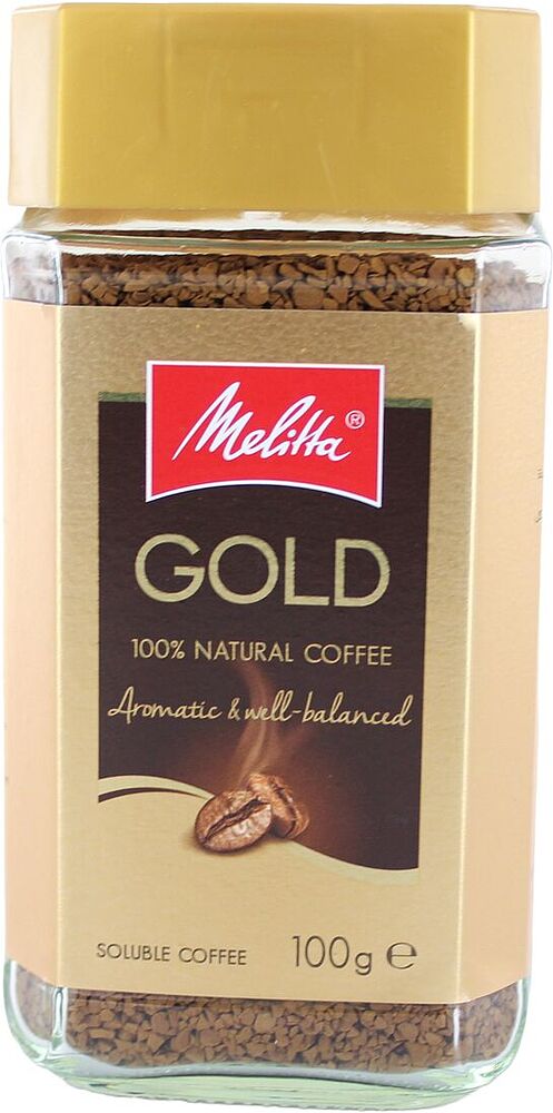 Instant coffee "Melitta Gold" 100g
