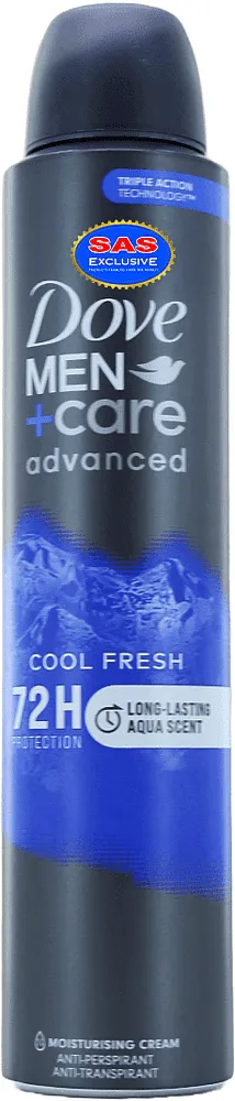 Antiperspirant - deodorant "Dove Men+Care Cool Fresh" 200ml
