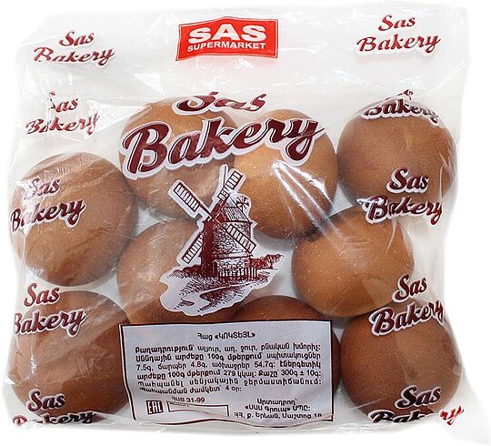 Հաց կոկտեյլ սպիտակ «SAS Bakery» 300գ