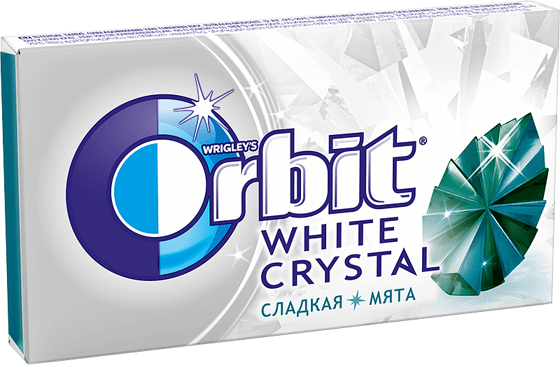 Жевательная резинка "Orbit White Crystal" 20.8г Сладкая мята