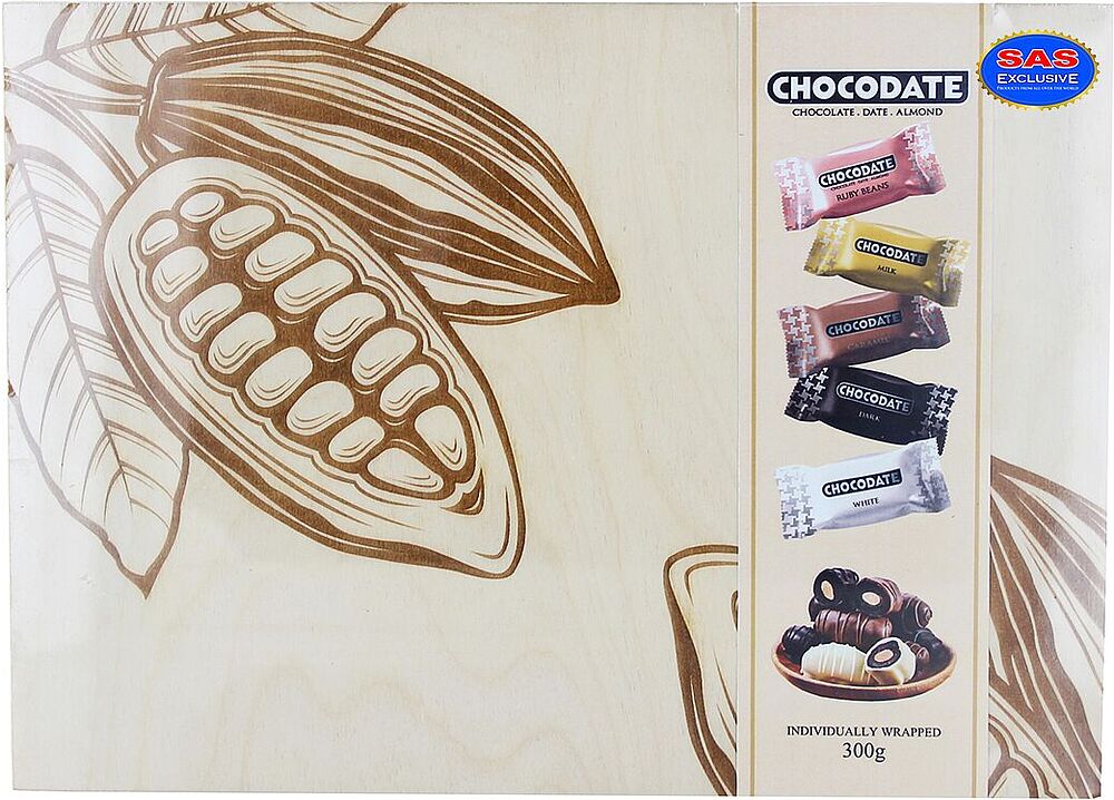 Date in chocolate "Chocodate" 300g
