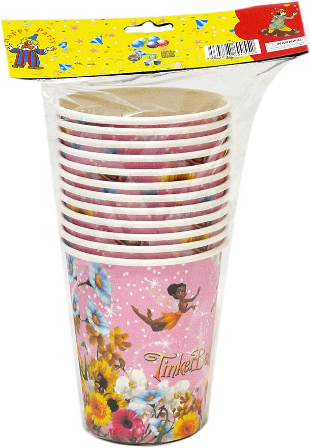 Disposable medium paper cups ''Disney Happy Party'' 10pcs