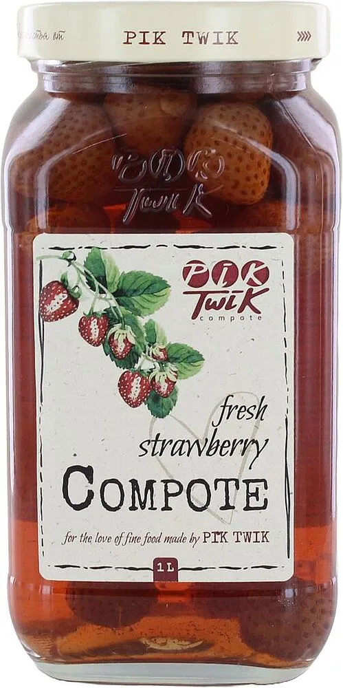 Strawberry compote "Pik Twik" 1l 