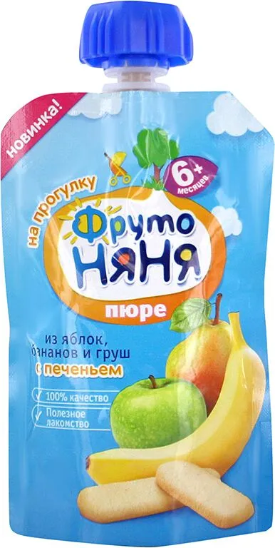 Fruit puree "Fruto Nyanya" 90g