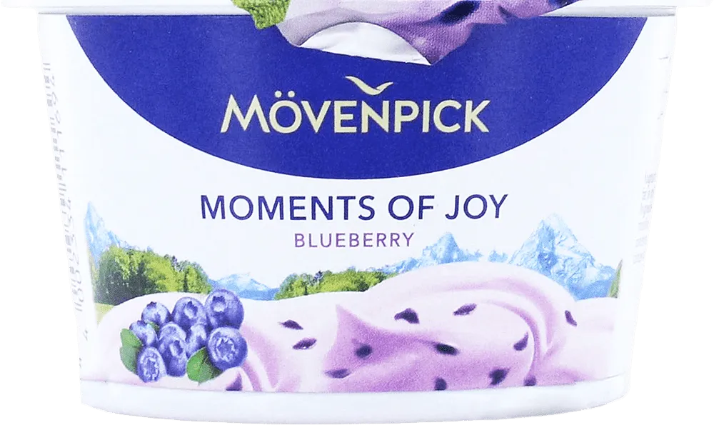 Blueberry yoghurt "Movenpick Moments Of Joy" 100g, fat content: 5%
