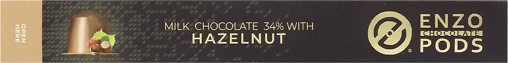 Chocolate capsules "Enzo Pods Hazelnut" 70g ± 3.5g
