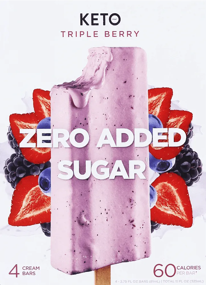Պաղպաղակ հատապտղային «Keto Triple Berry Zero Sugar» 325մլ