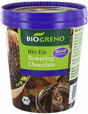 Chocolate ice cream "Bio Greno"  500ml