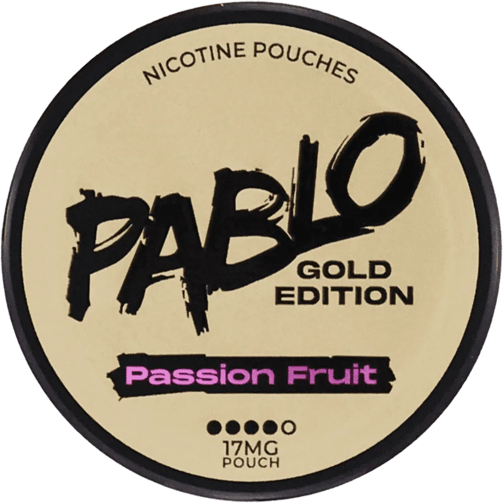 Nicotine passion fruit flavored pouches "Pablo Gold Edition Passion Fruit" 17mg
