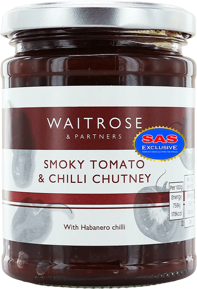 Սոուս ապխտած լոլիկով և չիլի պղպեղով «Waitrose & Partners Chutney» 320գ