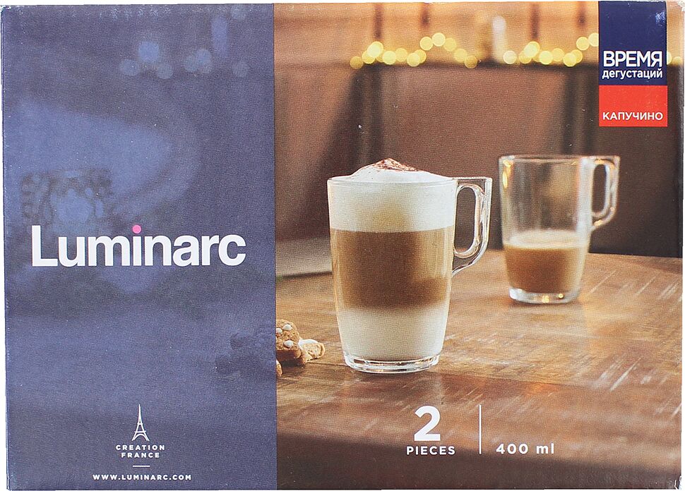 Glasses "Luminarc Tasting Time Cappuccino" 2pcs