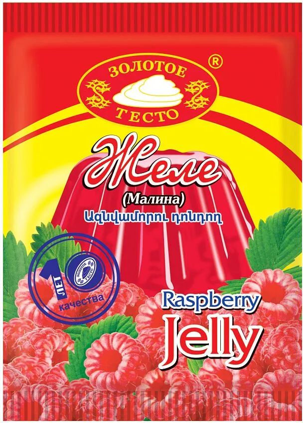 Raspberry jelly "Zolotoe Testo" 50g 