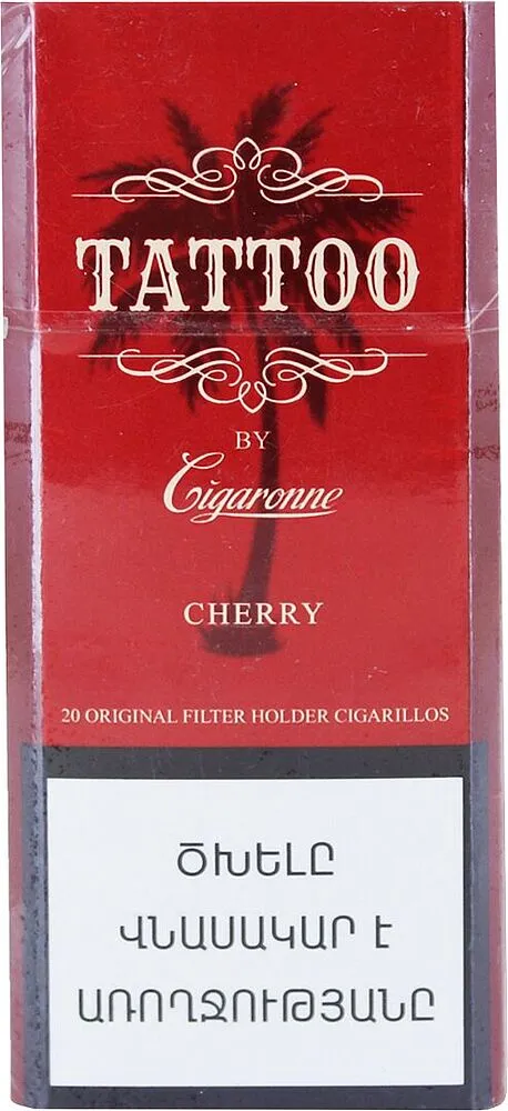 Cigarillos "Cigaronne Tattoo Superslims Cherry"

