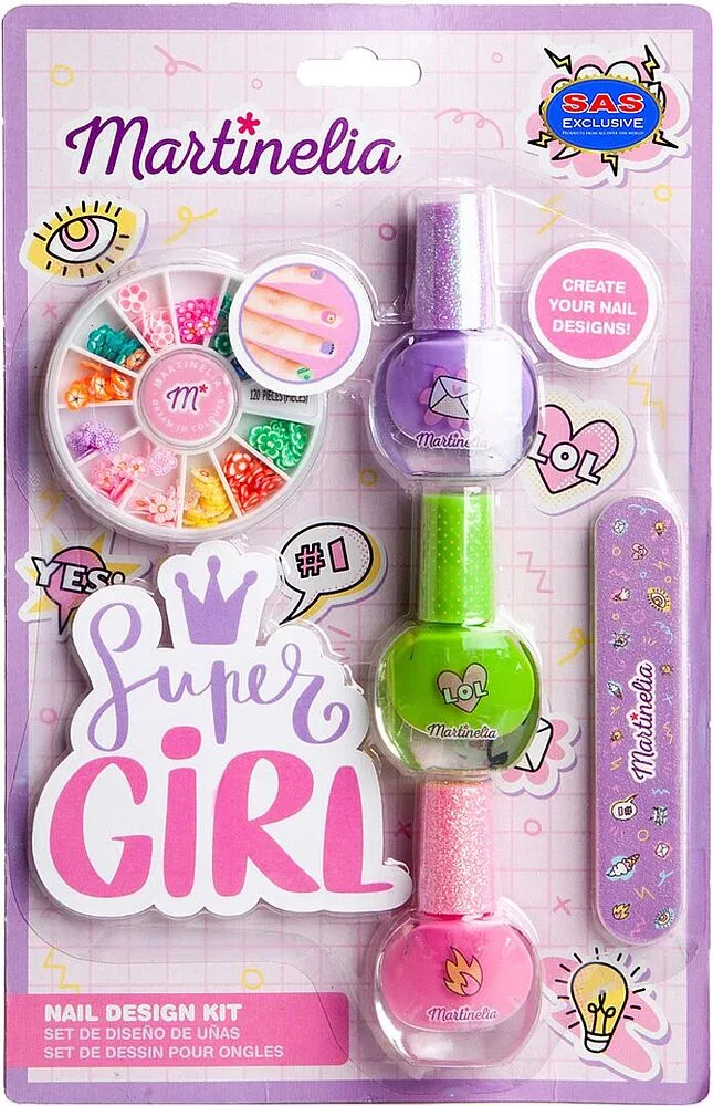 Kids nail set "Martinelia" 5 pcs
