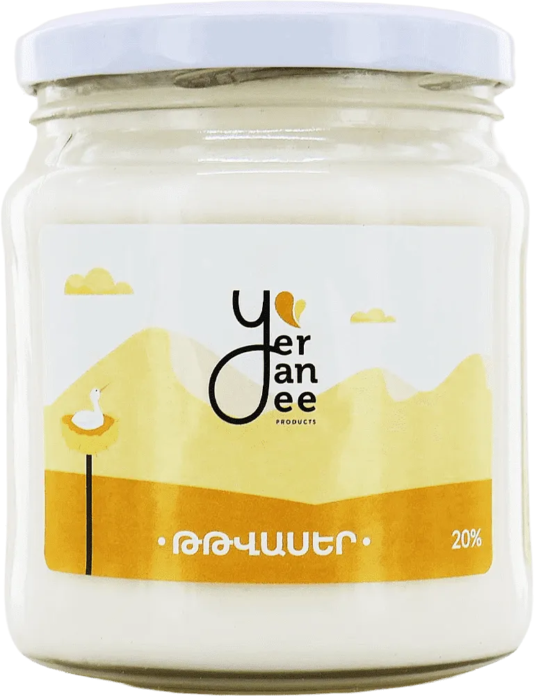 Sour cream "Yeranee" 450g richness: 20%
