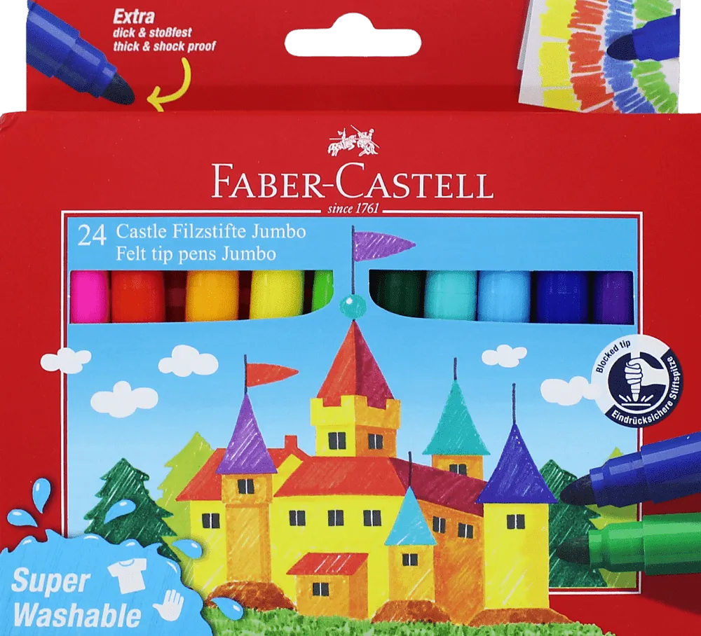 Colour felt-tip pen "Faber-Castell" 24 pcs
