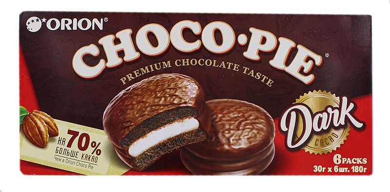 Cookies coated with chocolate "Choco Pie" 180g