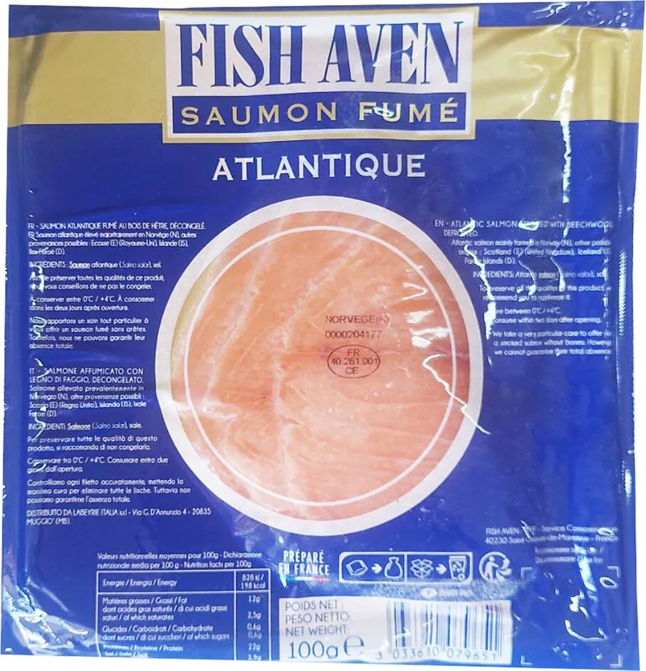 Սաղմոն սառեցված «Fish Aven» 100գ
