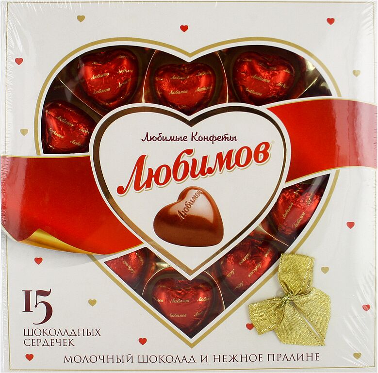 Շոկոլադե կոնֆետների հավաքածու «Любимов» 125գ 