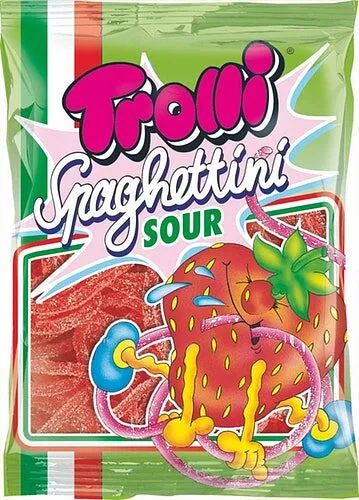 Конфеты желейные "Trolli Spaghettini Sour" 100г