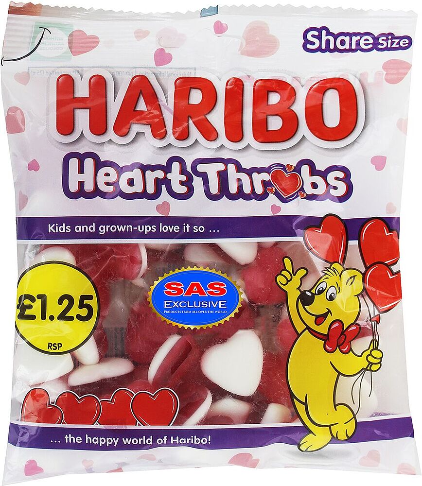 Դոնդողե կոնֆետներ «Haribo Heart Throbs» 140գ