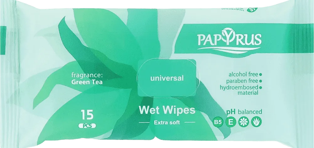 Wet wipes "Papyrus" 15 pcs.