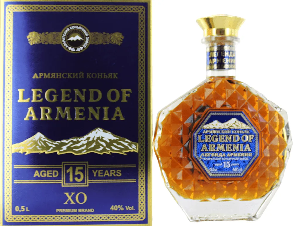 Cognac "Legend of Armenia XO 15*" 0.5l
