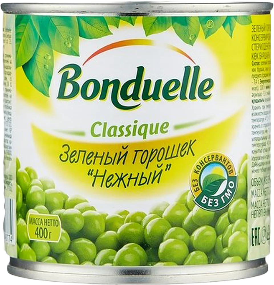 Зеленый горох "Bonduelle Delicate" 400г 