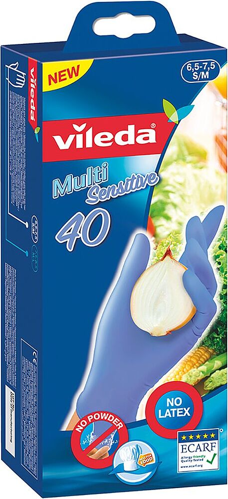 Ռետինե ձեռնոցներ «Vileda Multi Sensiive» S/M
