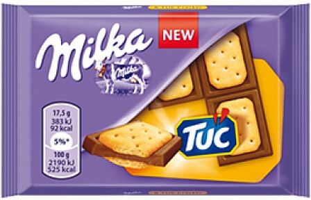 Շոկոլադե սալիկ «Milka Tuc» 35գ