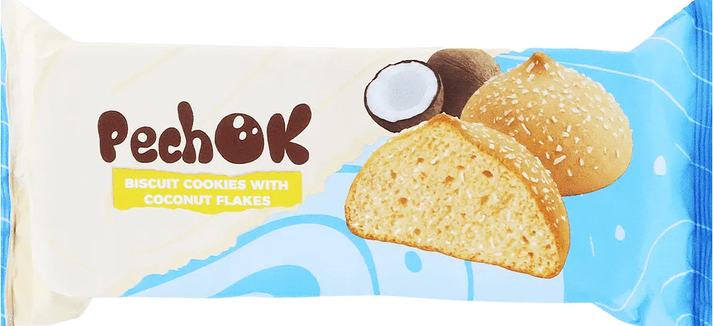 Biscuit with coconut flakes "Pechok" 135g