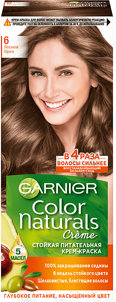Hair dye "Garnier Color Naturals" №6