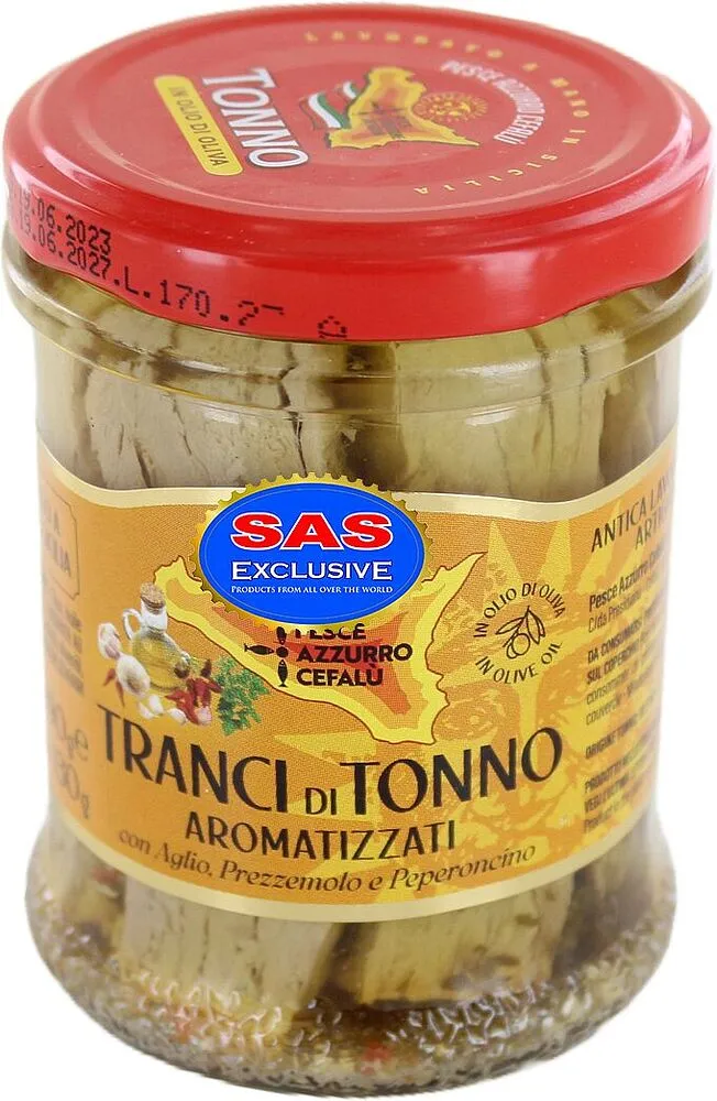 Tuna fillet in oil "Pesce Azzurro Cefalu" 190g
