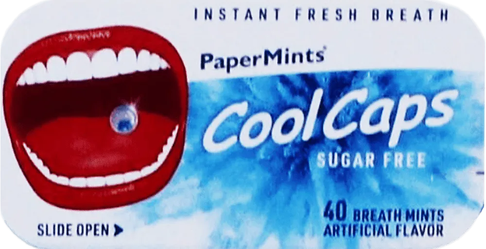 Drops with mint flavour "Paper Mints Coolcaps" 40 sheets