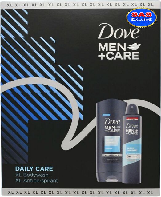Մարմնի խնամքի հավաքածու «Dоve Men+Daily Care» 2 հատ
