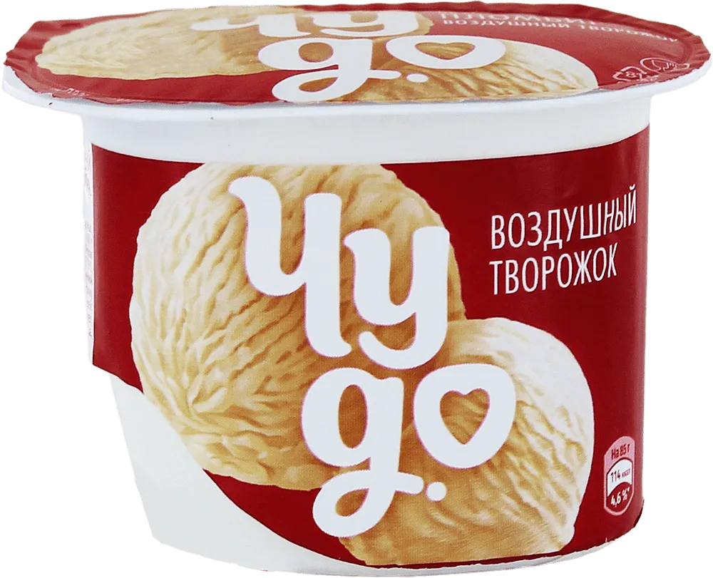 Curd dessert with plombir flavour "Chudo" 85g, richness: 5.8%