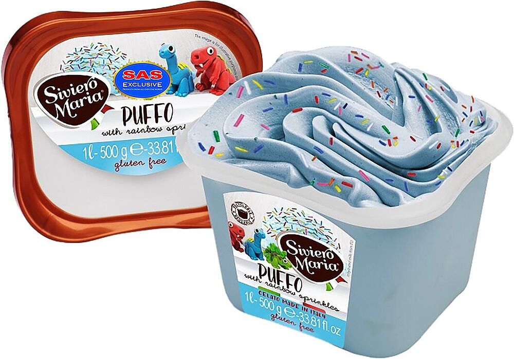 Ice cream with sprinkles "Siviero Maria Puffo" 500g
