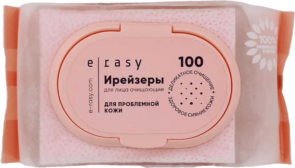 Face wet wipes "E Rasy" 100 pcs
