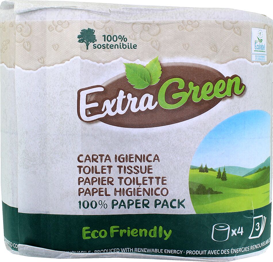 Զուգարանի թուղթ «Extra Green» 4 հատ

