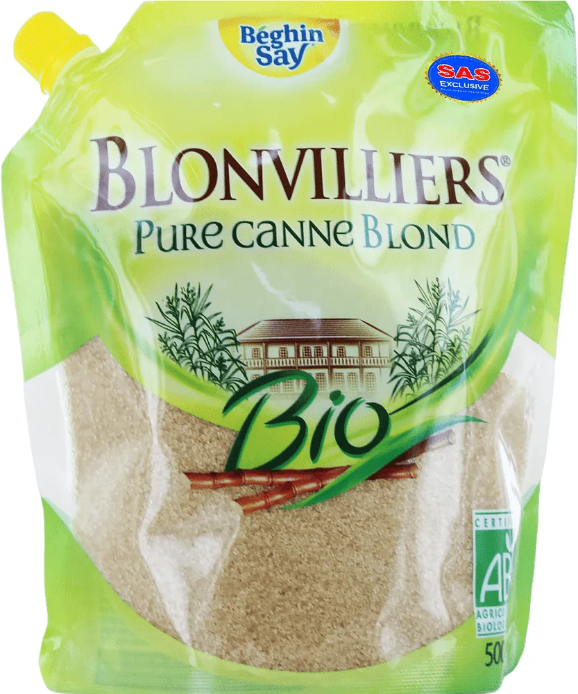 Cane sugar "Blonvilliers Bio" 500g