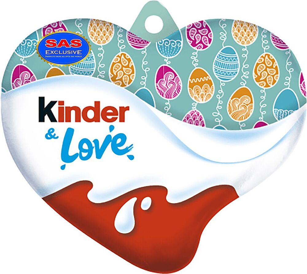 Chocolate heart "Kinder & Love" 37g